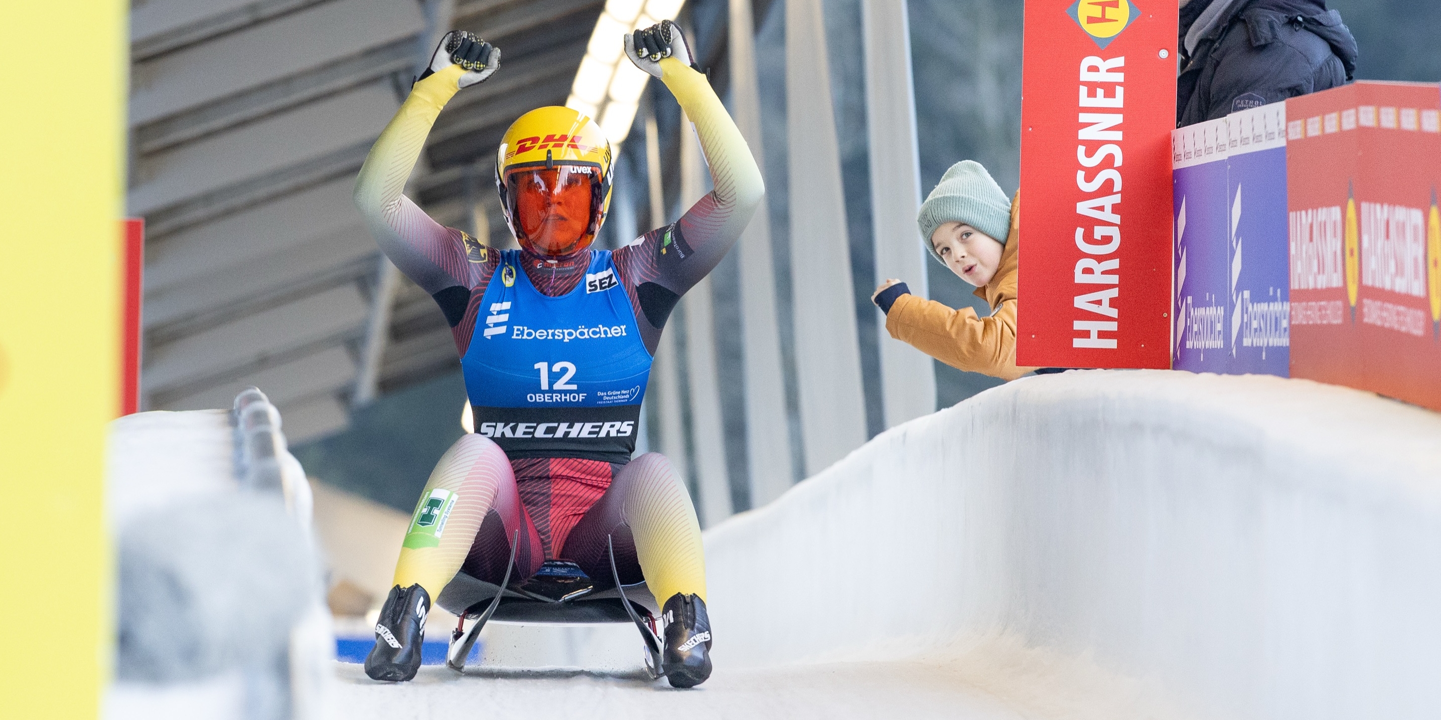 Rodel-Europameisterin Merle Fräbel